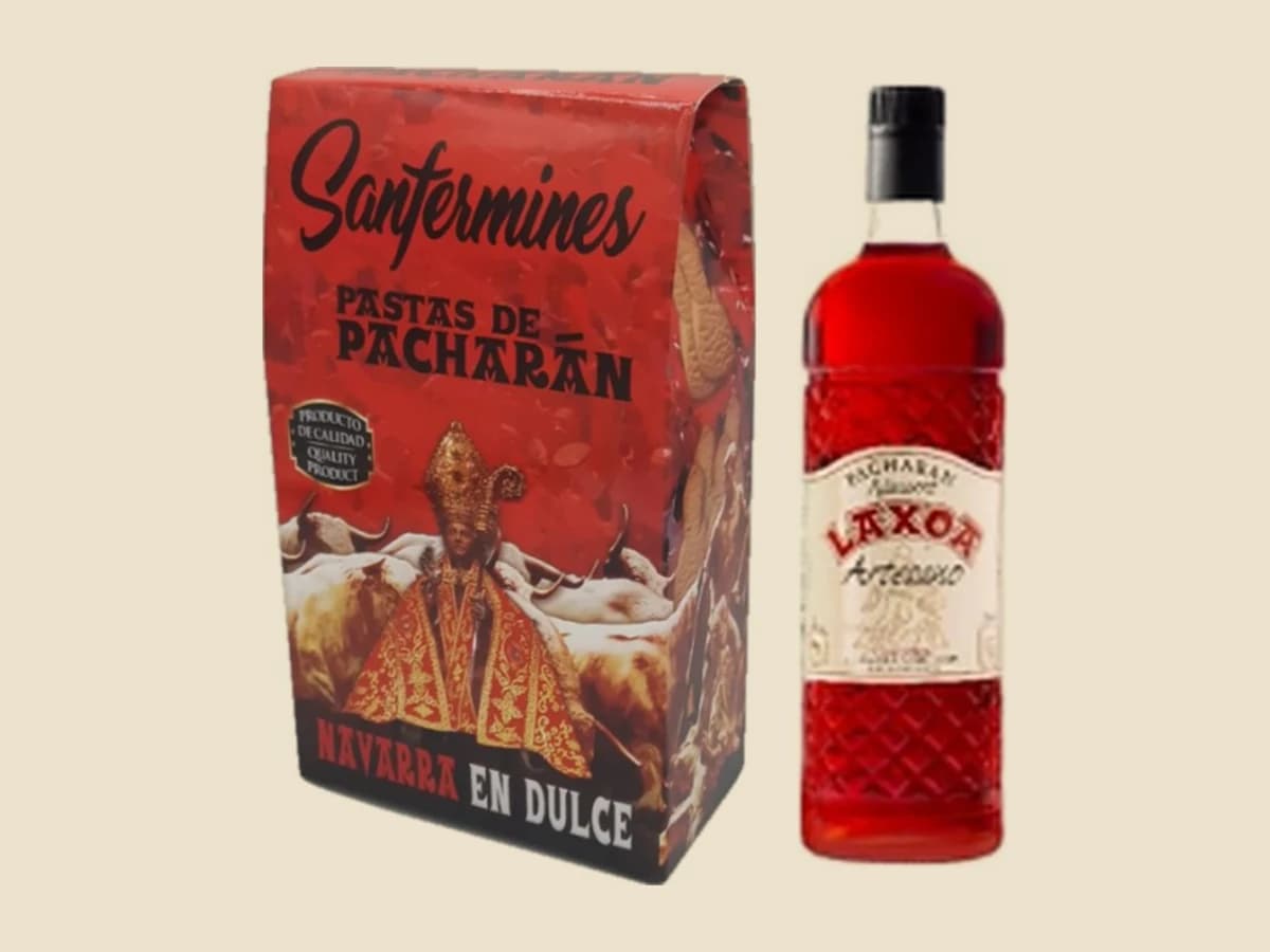 Pastas de patxarán Sanfermines de Navarra en Dulce, con Patxarán artesano Laxoa