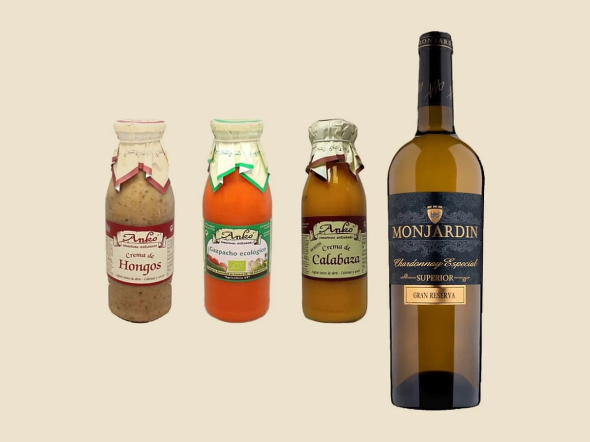 Crema de hongos de Anko, con Castillo de Monjardín Chardonnay Gran Reserva