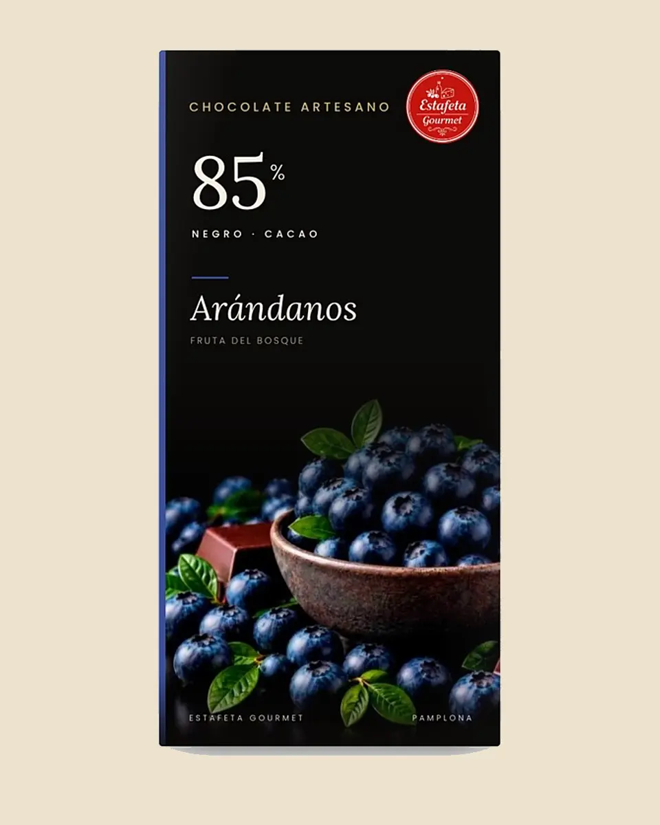 Chocolate negro 85 % arándanos